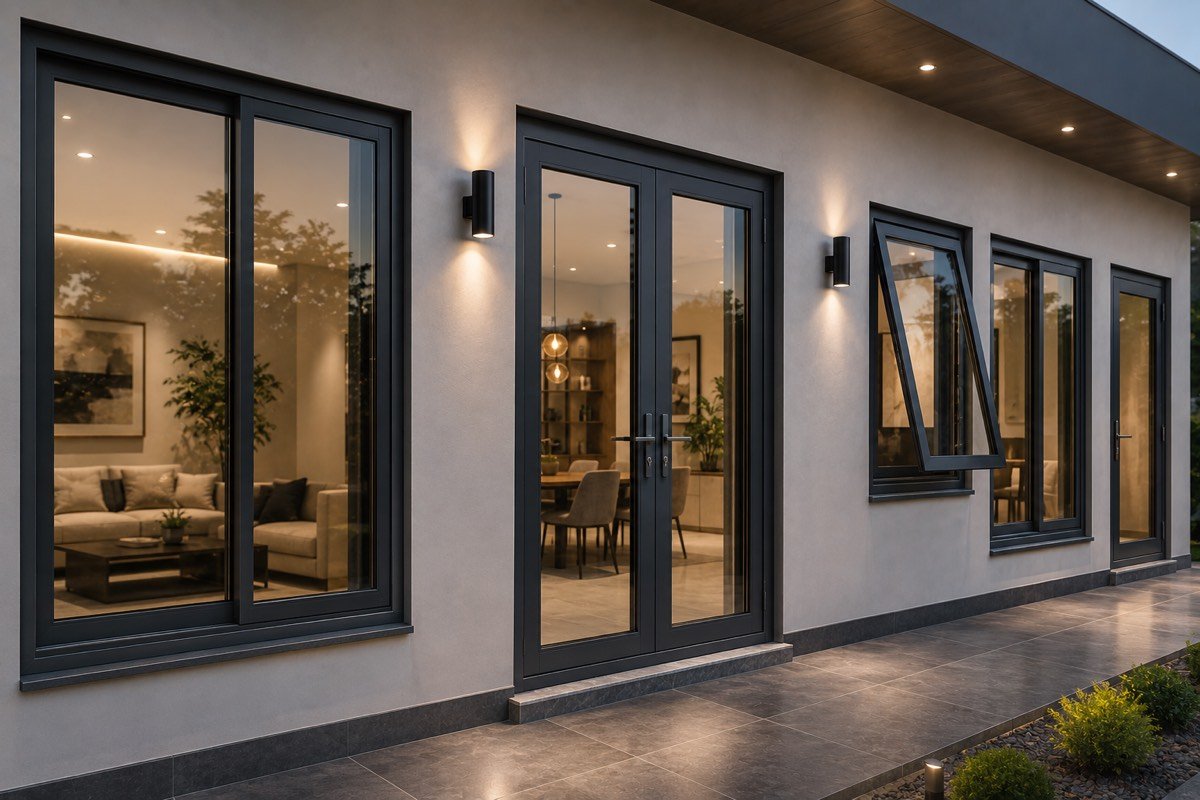Aluminum framed windows and doors