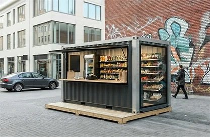Container retail kiosk